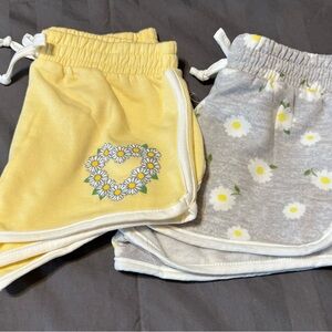 btween Yellow and Gray Kids Shorts Set
